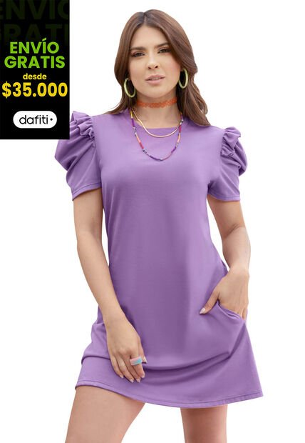 Vestido Corto Mujer Mora Atypical 2248