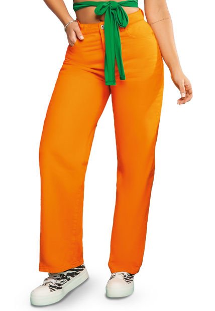 Pantalón Mujer Naranja Atypical 9645