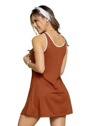 Vestido Corto Mujer Ladrillo Atypical 2255