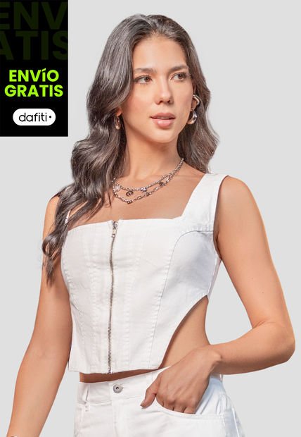 Corset Mujer Blanco Atypical 105535
