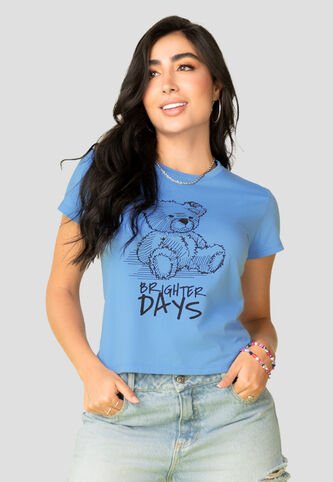 Camiseta Mujer Azul Atypical 2251 Atypical