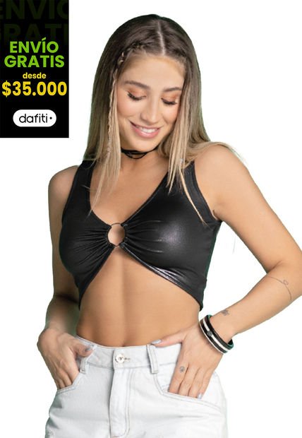 Blusa Mujer Negro Atypical 4558