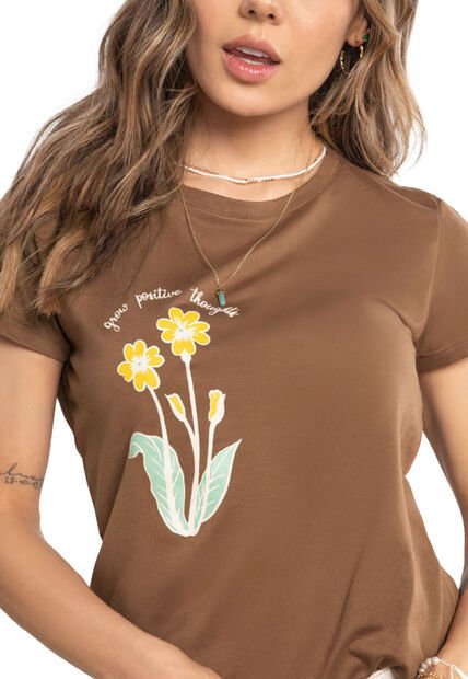 Camiseta Mujer Café Atypical 3706