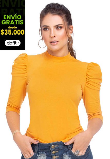 Blusa Mujer Amarillo Atypical 71598