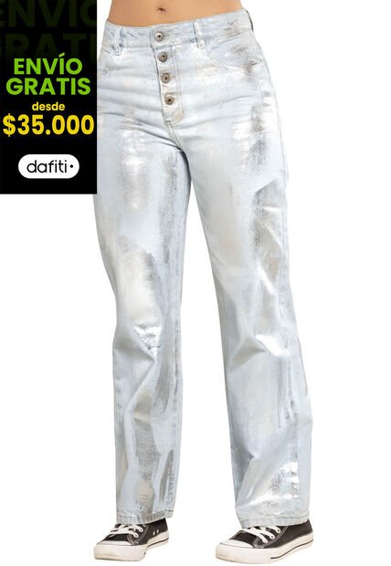 Jean Mujer Gris Atypical 2928