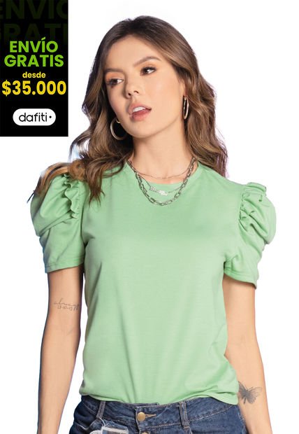 Camiseta Mujer Verde Atypical 32570