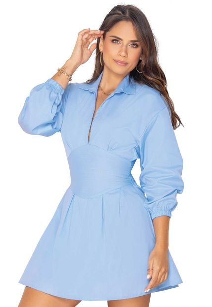 Vestido Mujer Azul Atypical 92463