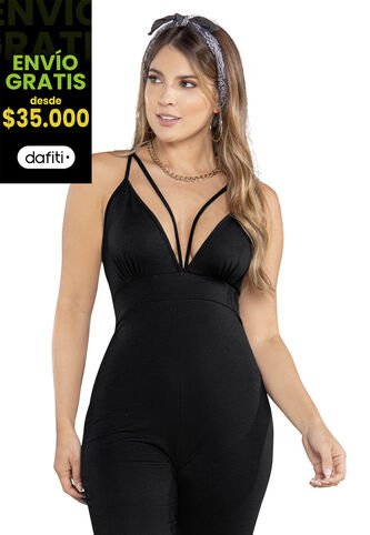 Enterizo Largo Mujer Negro Atypical 78991 Atypical