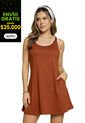Vestido Corto Mujer Ladrillo Atypical 2255 de Atypical
