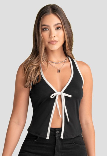 Blusa Mujer Negro Atypical 103738