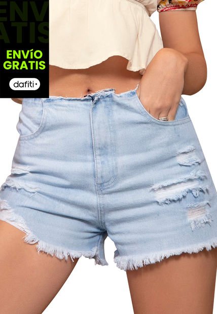 Short Mujer Azul Atypical 9569