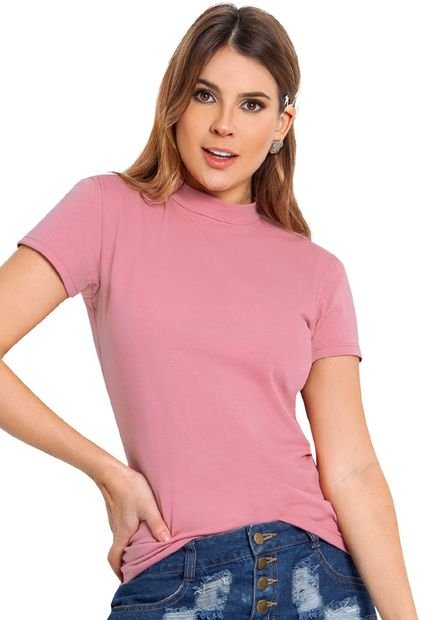 Camiseta Para Mujer Palo De Rosa Oscuro ATYPICAL