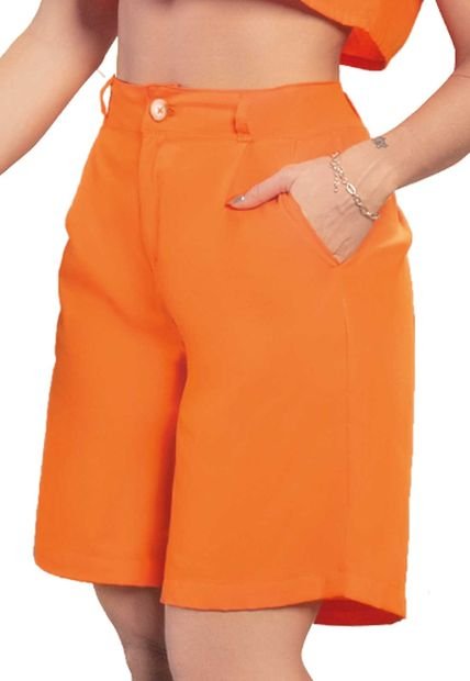 Bermuda Short Mujer Naranja Atypical 89576
