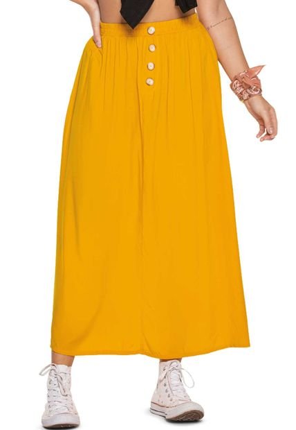Falda Larga Mujer Amarillo Atypical 89548