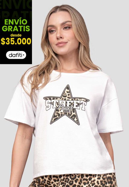 Camiseta Mujer Blanco Atypical 113790