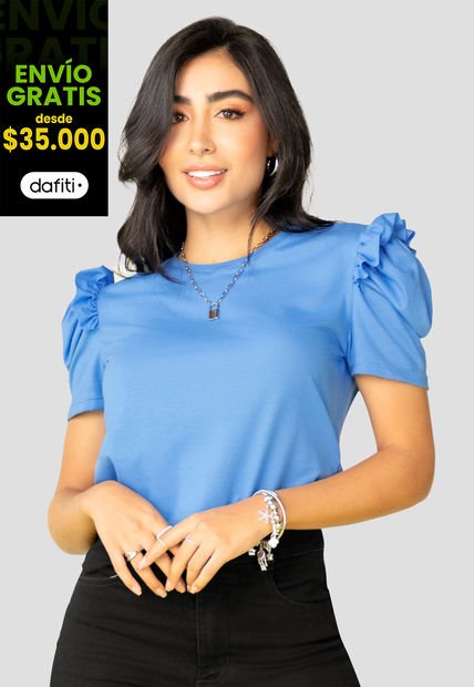 Camiseta Mujer Azul Atypical 32570