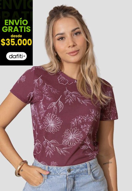 Camiseta Mujer Estampado Atypical 112618