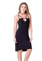 Vestido Corto Juvenil Femenino Negro Atypical de Atypical