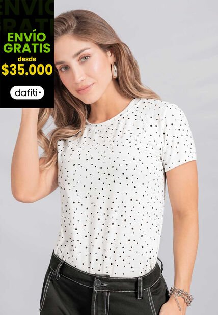Camiseta Mujer Estampado Atypical 112496
