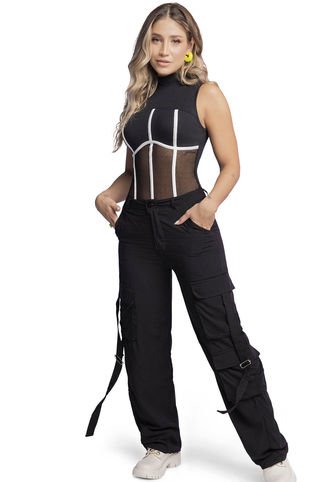 Body Mujer Negro Atypical 1505 Atypical
