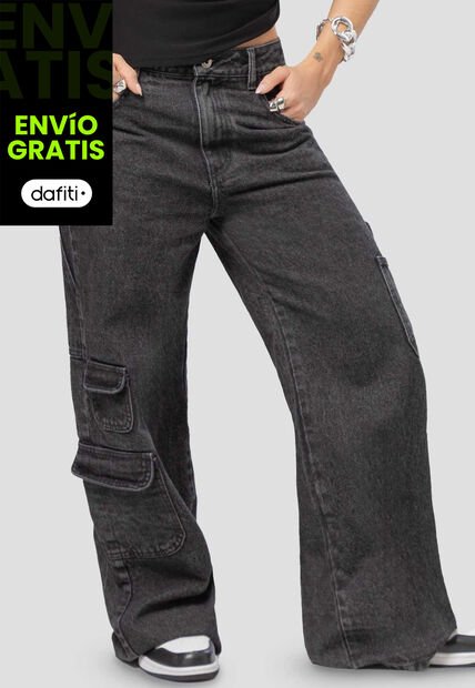 Jean Mujer Negro Atypical 111350