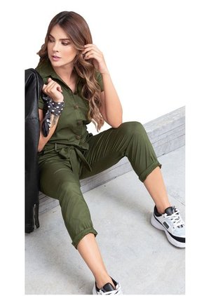 Enterizo Largo Juvenil Femenino Verde Militar Atypical