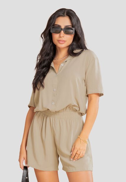 Enterizo Corto Mujer Latte Atypical 107843