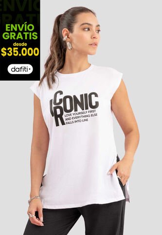 Blusón Mujer Blanco Atypical 111952 Atypical