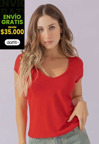 Camiseta Mujer Rojo Atypical 111188 Atypical