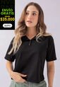 Polo Mujer Negro Atypical 111185 de Atypical
