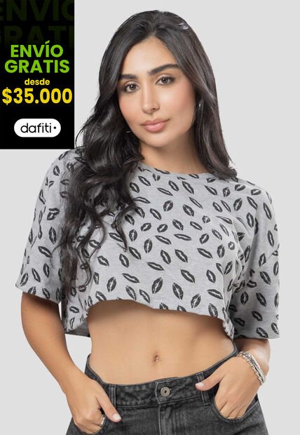 Camiseta Paq X2 Mujer Bicolor Atypical 111939