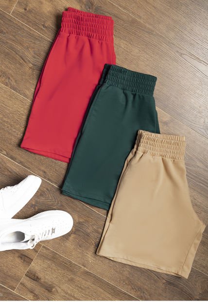 Bermuda Short Mujer Rojo Atypical 6667