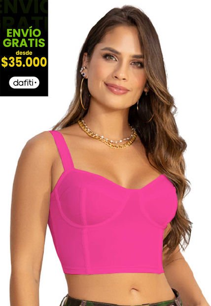 Camiseta Mujer Fucsia Atypical 34747