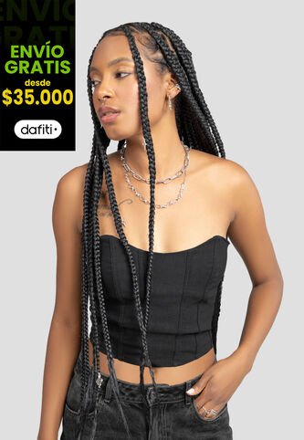 Corset Mujer Negro Atypical 106873 Atypical