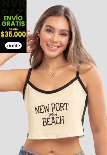 Camiseta Mujer Caqui Atypical 105475