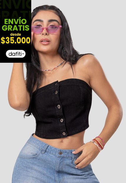 Blusa Mujer Negro Atypical 104896