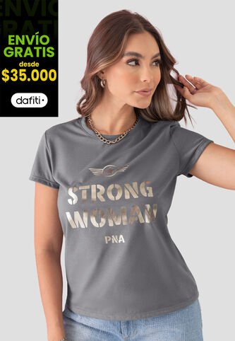 Camiseta Mujer Gris Atypical 104512 Atypical