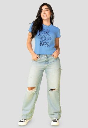 Camiseta Mujer Azul Atypical 2251