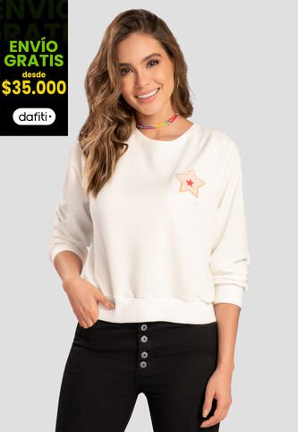 Buzo Mujer Marfil Atypical 102816 Atypical