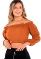 Crop Top Para Mujer Naranja Atypical de Atypical