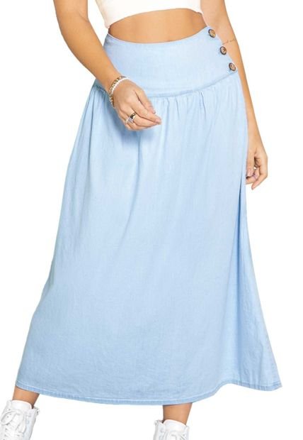 Falda Larga Mujer Azul Atypical 93583