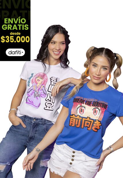 Camiseta Mujer Blanco Atypical 4907