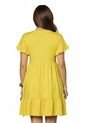 Vestido Corto Mujer Amarillo Atypical 78987 de Atypical