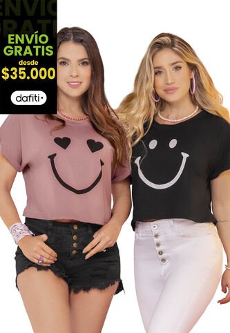 Camiseta Mujer Palo De Rosa Atypical 96282 Atypical