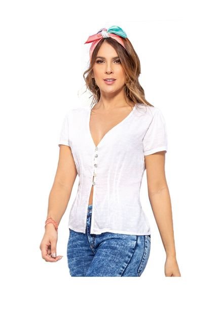 Blusa Juvenil Femenino Blanco Atypical