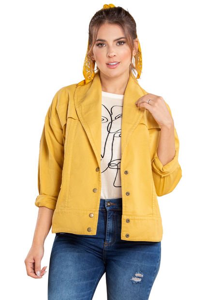 Chaqueta Mujer Amarillo Atypical 79461