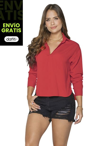 Camisa Mujer Rojo Atypical 16990