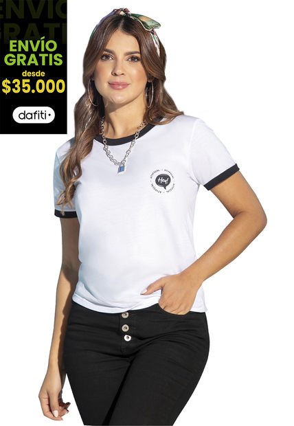 Camiseta Mujer Blanco Atypical 92669