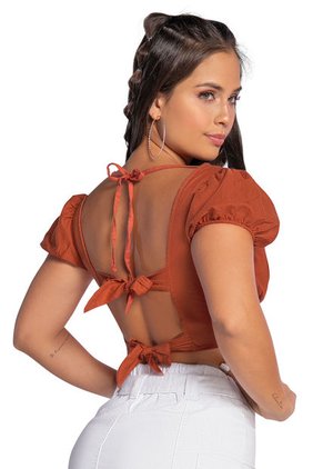 Blusa Mujer Naranja Atypical 90611