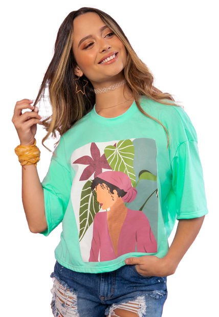 Camiseta Mujer Verde Atypical 31521